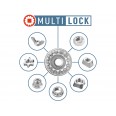 Насадни клучеви продолжени, MULTI-LOCK, сет 11пар, 1/4"