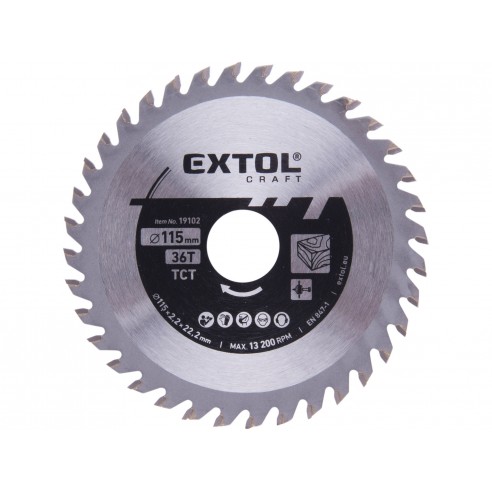 Лист за циркуларна пила ,115x2,2x22,2mm, 36T, SK сечила