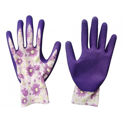 Градинарски ракавици,полупотопени во латекс, големина 8"