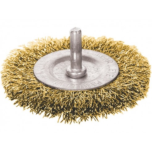 Четка кружна , ∅75mm, виткана жица S 0,3mm, носач 6mm, EXTOL CRAFT