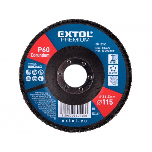 Диск ламелен абразивен корундум, P60, 115mm,