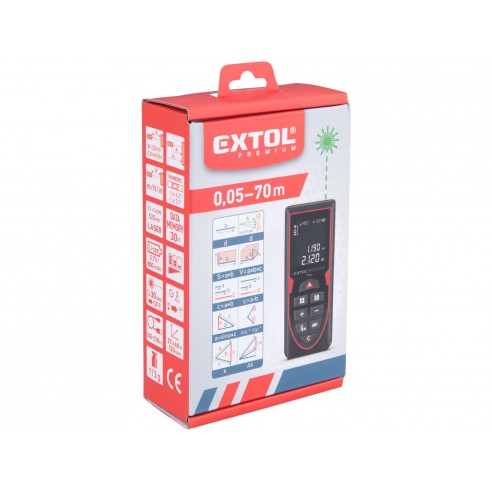 Дигитално ласерско метро 0,05-70m,Li-ion батерија