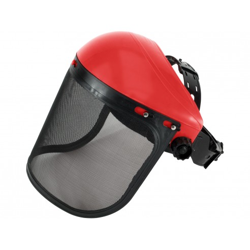 Штит за цело лице со лента за глава, жичана мрежа