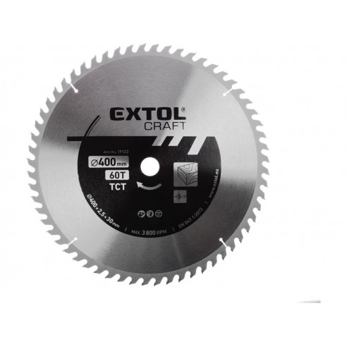 Лист за циркуларна пила со SK плочка, 400x2,5x30mm