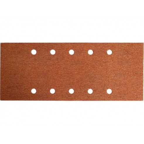 Брусна хартија со 10 отвори, 10пар, 115x280mm, P80