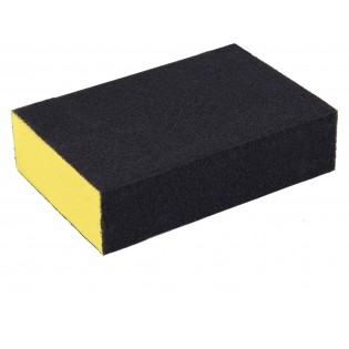 Сунѓер за шмирглање, 100x70x25mm, P120, четиристран, абразивно-корунд