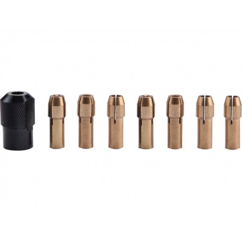 Сет футери за линеарна брусилка, 8пар, ∅1-1,6-2-2,3-3-2x3,2mm,  навој M8x0,75