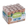 Алкални батерии, EXTOL ENERGY ULTRA+ 20пар, 1,5V AA (LR6)