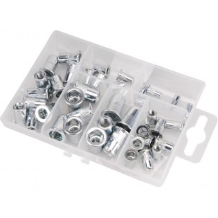 Нитни за поп клешта, сет од 40пар.М3-М8, галванизиран челик