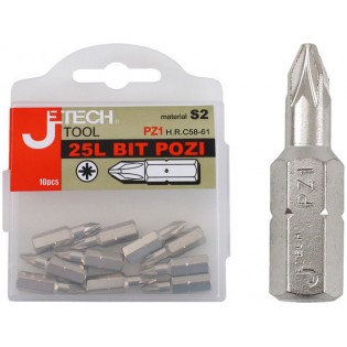 Бит, крстач PZ3x25mm, сет 10пар, CrMoV, EXTOL PREMIUM
