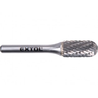 Фреза за метал, цилидрична форма, со заоблен врв 12x25mm, оска 6mm