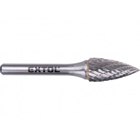 Фреза за метал, фрома на шишаркка, со остар врв 12x25mm, оска 6mm