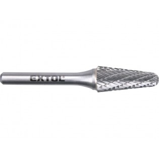 Фреза за метал, конусна форма, со заоблен врв 12x28mm, оска 6mm