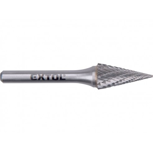 Фреза за метал, конусна форма, со остар врв 12x25mm, оска 6mm