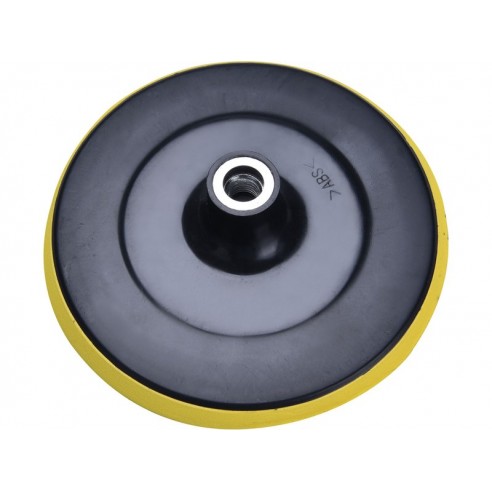 Носач на брусна хартија , гумен диск за употреба со дупчалка - со лепенка ∅ 180mm, M14, EXTOL INDUSTRIAL