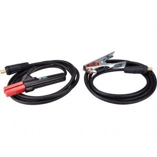 Кабли за заварување 3m, сет 2пар, 25mm2, 3m, 35-50, клешта 200A