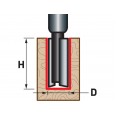 Фреза  за дрво D19xH25, прифат 8mm