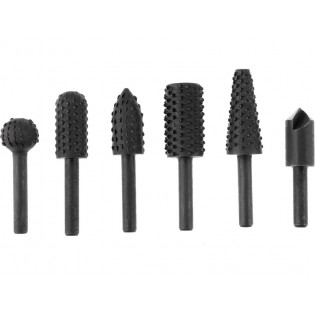 Сет ротирачки глодалки за дрво, 6пар.