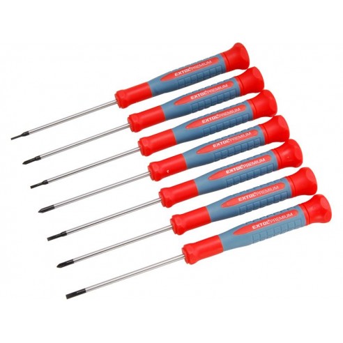 Прецизни одвртувачи, сет 7 пар CrV, EXTOL PREMIUM