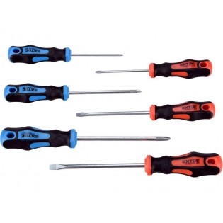 Сет одвртувачи 6 пар, 3x(-), 3x(PH), CrV