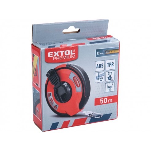 Метро пантлика челична, 50m EXTOL PREMIUM