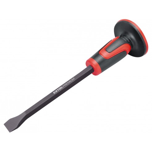 Секач плоснат, со пластичен заштитник, 400x19mm, ширина на врв 30mm, CrV, EXTOL PREMIUM