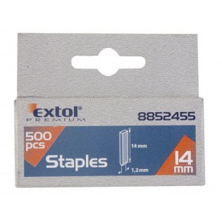 Клинци за хефталка, пакување 500пар, 14mm, 2,0x0,52x1,2mm, EXTOL PREMIUM Клинци за хефталка, пакување 500пар, 14mm, 2,0x0,52x1,2mm, EXTOL PREMIUM