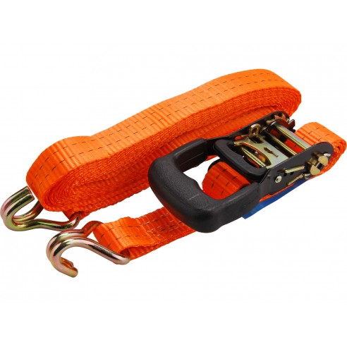 Ремен за затегање со кука и крцкало, 8mx35mm, сет 2пар. max.2000kg