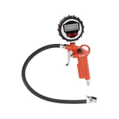 Пиштол за пумпање со дигитален манометар, max 8bar, EXTOL PREMIUM, RP 120 D