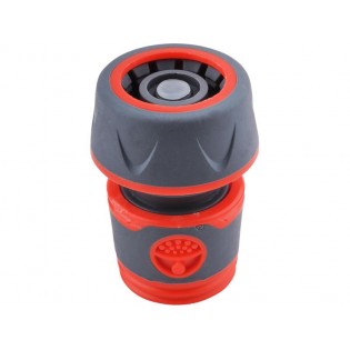 Спојка за црево со СТОП вентил 5/8"-3/4", PP,ABS, EXTOL PREMIUM