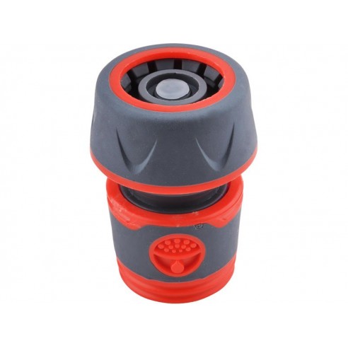 Спојка за црево со СТОП вентил 5/8"-3/4", PP,ABS, EXTOL PREMIUM