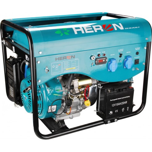 Генератор бензински-плински со електричен старт 5,5kW, HERON EGM 55 LPG-NG-1F