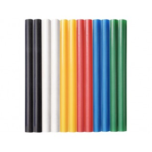 Лепак за пиштол за пластика, 7,2x100mm колор микс, 12пар