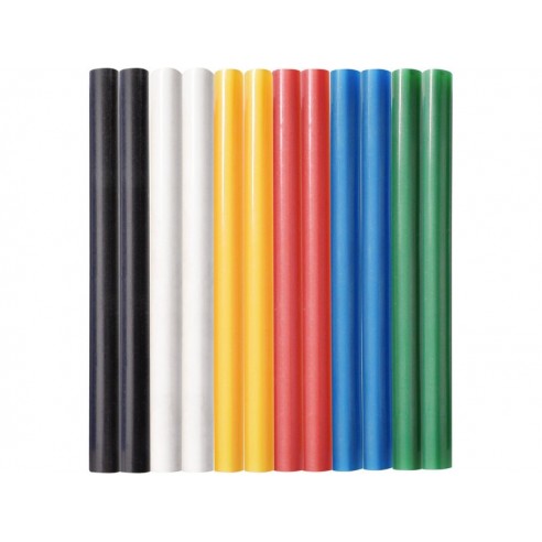 Лепак за пиштол за пластика, 7,2x100mm колор микс, 12пар