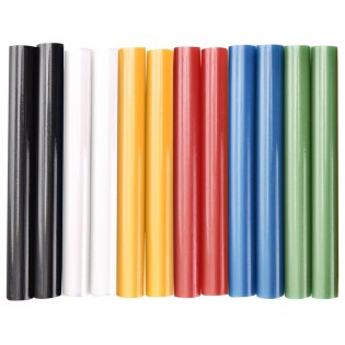 Лепак за пиштол за пластика, 11x100mm колор микс, 12пар