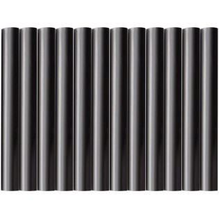 Лепак за пиштол за пластика, 11x100mm црни, 12пар