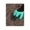 Градинарски полиестерски ракавици со латекс и канџи на десната рака, големина 9 ", PES со латекс