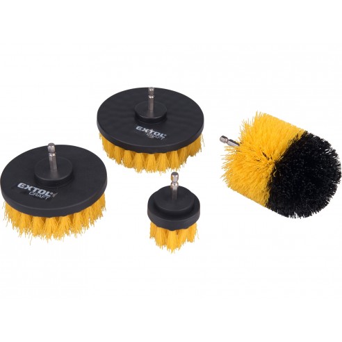 Kомплет четки за чистење, 4 парчиња, прифат 1/4 "x 25мм, EXTOL CRAFT
