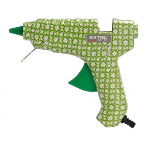 Пиштол за лепење пластика, со цветен дизајн, 40W, EXTOL CRAFT