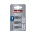 Сет битови imbus, 3пар.H 3x25mm, S2, FORTUM-KITO
