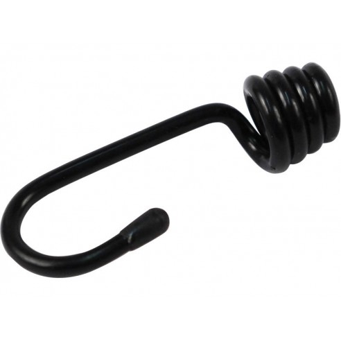 Кука за еластично јаже, 8mm, пакување 20 пар, метални куки со пластичен врв заштитени од корозија со отвор за гумено јаже ∅8mm, EXTOL CRAFT