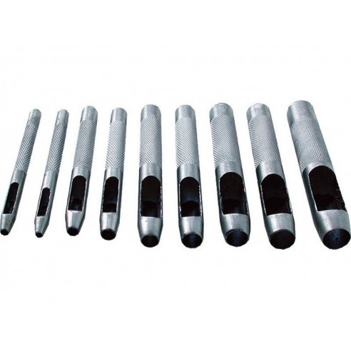 Перфоратор за кожа , сет 9пар, 2-3-4-5-6-7-8-9-10mm, EXTOL CRAFT