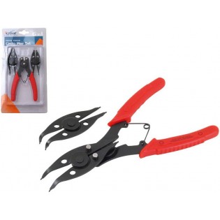 Клешти  за зегери HEAVY DUTY 6 v 1, менливи вилици: 2x прави, 1x закривени под агол 45° и 90°, EXTOL PREMIUM Клешти  за зегери HEAVY DUTY 6 v 1, менливи вилици: 2x прави, 1x закривени под агол 45° и 90°, EXTOL PREMIUM