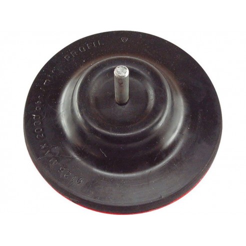 Носач за брусна хартија, гумен диск, за употреба со дупчалка - со лепенка, ∅125mm, носач 8mm, EXTOL CRAFT