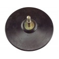 Носач на брусна хартија, гумен диск, за дупчалка, со лепенка, ∅125mm, носач 8mm, EXTOL CRAFT