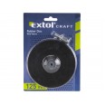Носач на брусна хартија, гумен диск, за дупчалка, со лепенка, ∅125mm, носач 8mm, EXTOL CRAFT