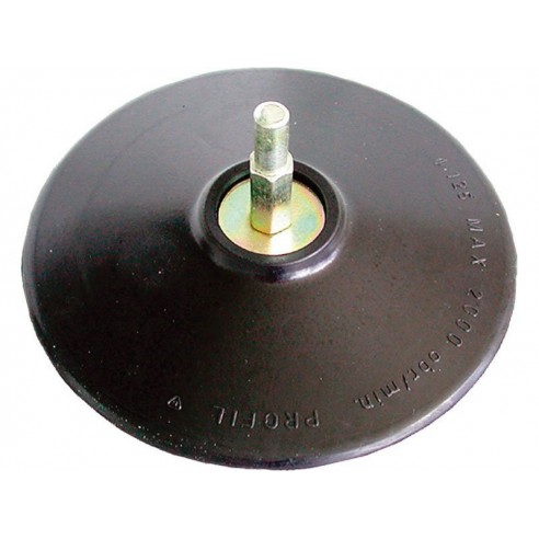 Носач а брусна хартија, гумен диск, за дупчалка - со додаток завртка, ∅125mm, носач 8mm, EXTOL CRAFT