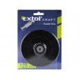 Носач а брусна хартија, гумен диск, за дупчалка - со додаток завртка, ∅125mm, носач 8mm, EXTOL CRAFT