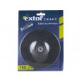 Носач за брусна хартија, гумен диск, за употреба со дупчалка - со лепенка, ∅150mm, носач 8mm, EXTOL CRAFT