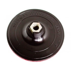 Носач на брусна хартија, гумен диск, за аголна брусилка, M14 навој, со лепенка, ∅125mm, EXTOL CRAFT